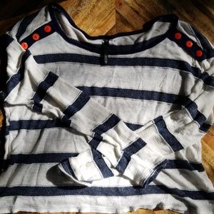 Striped long sleeve knit